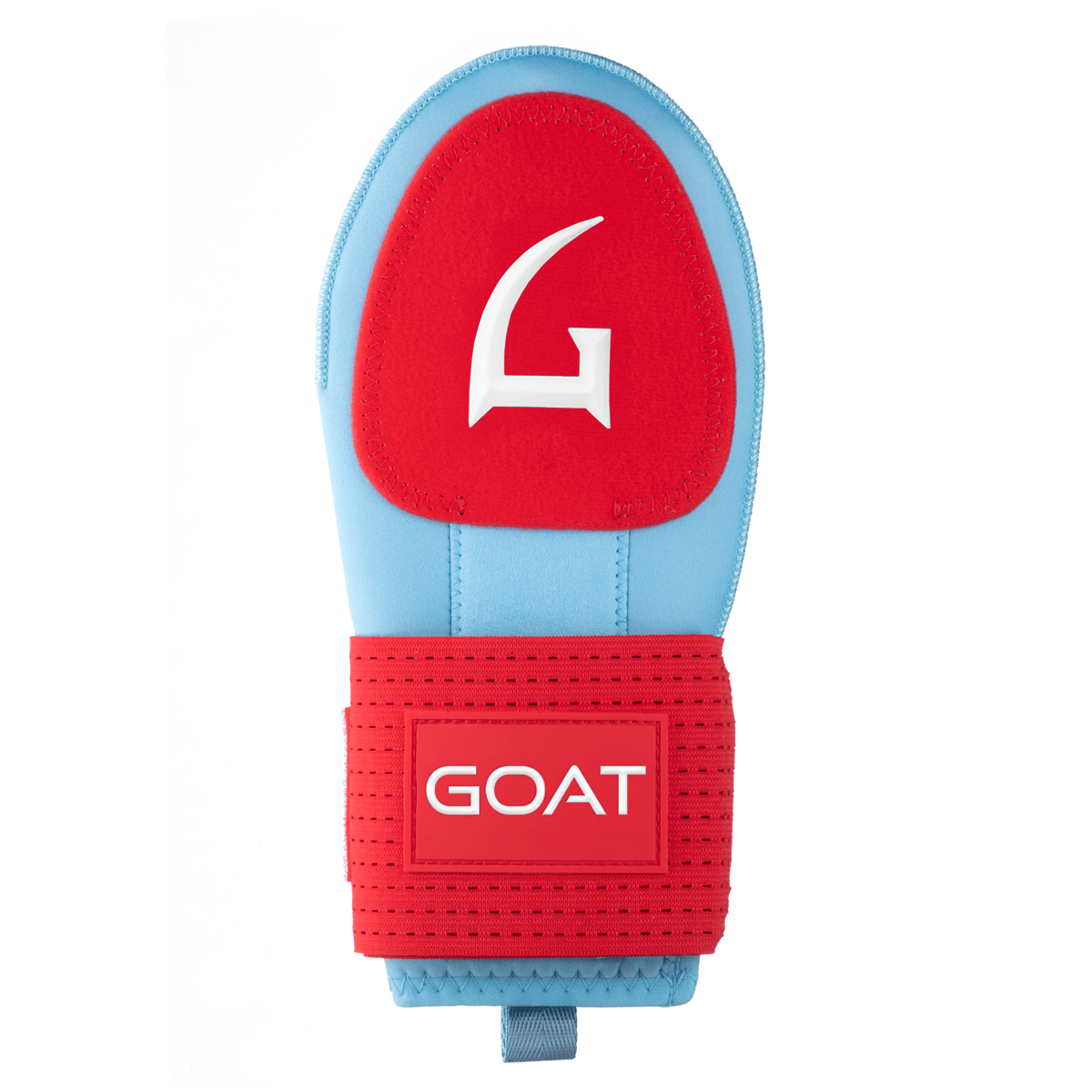 Electric Blue and Red sliding mitt