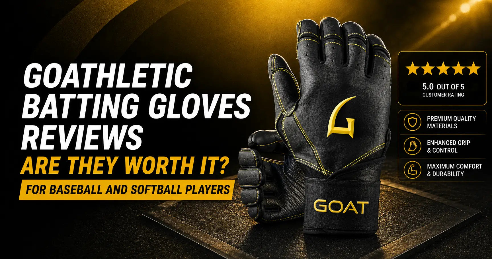 GOAThletic Batting Gloves Reviews: Are They Worth It for Baseball and Softball Players?