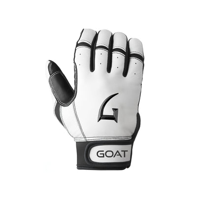Origin Series Short Cuff White and Black Batting Gloves