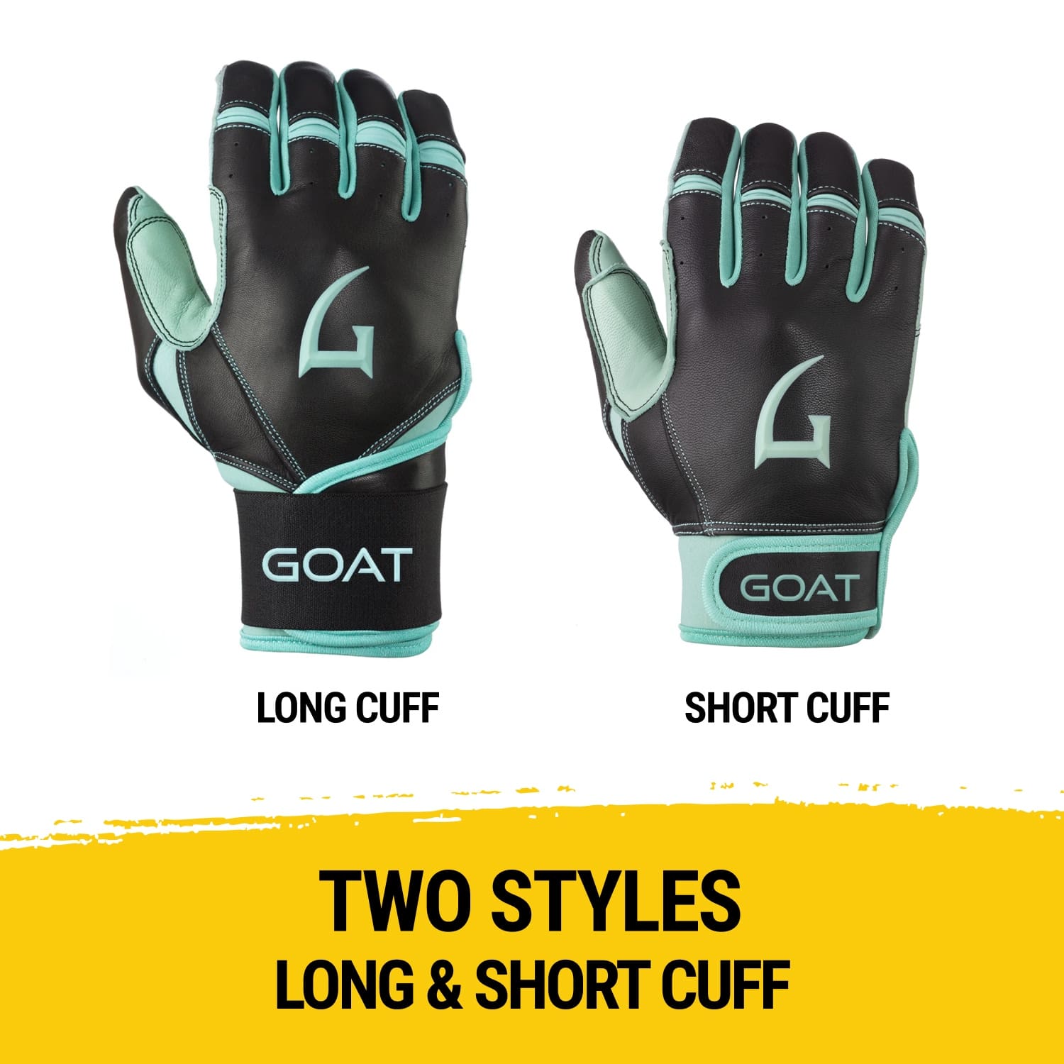 Buy Black and Mint Green Batting Gloves | Free Shipping