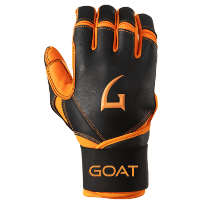 Orange and Black Color Goathletic Batting Glove for right hand
