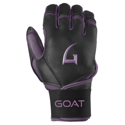 Origin Series Long Cuff Black and Purple Batting Gloves
