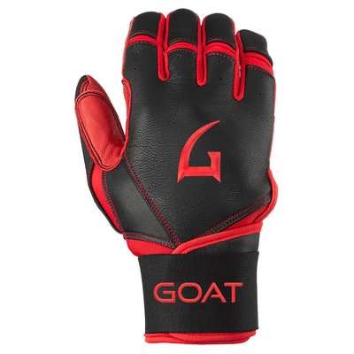 Red and Black Color Goathletic Batting Glove for right hand
