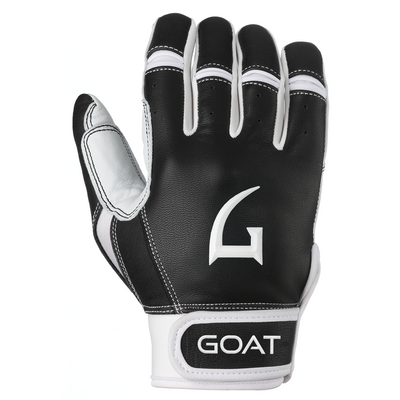 White and black color Goathletic Short Cuff Batting Gloves