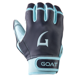 Short cuff Navy Blue and Powder Blue Color Goathletic Batting Glove for right hand 